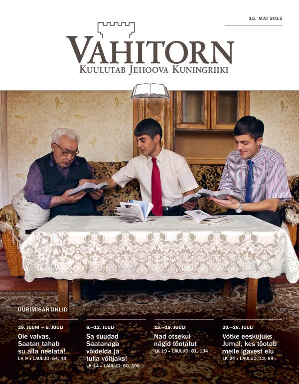 Vahitorni uurimisväljaanne 15.05.2015