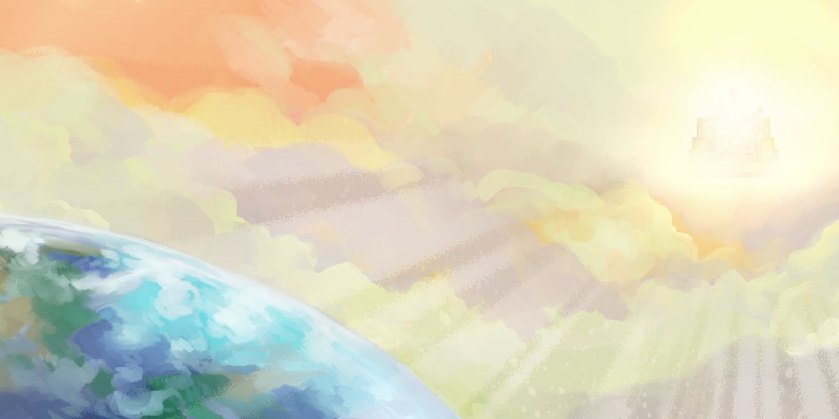 Taevaselt troonilt tulev sära valgustab maad