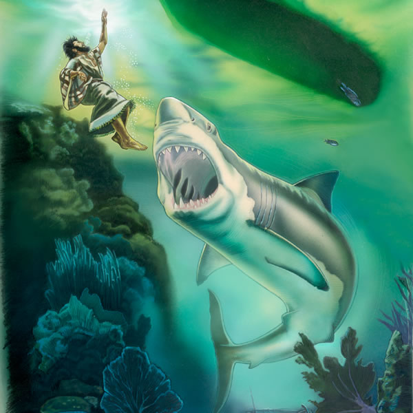 ماهی بزرگی یونُس را می‌بلعد