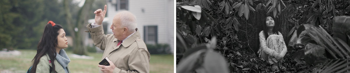 صحنه‌هایی از ویدیوی به دنبال خدای حقیقی بودم.‏ ۱.‏ سوتِن زیر درختی در جنگل نشسته است و به آسمان نگاه می‌کند و به خدای حقیقی دعا می‌کند.‏ ۲.‏ مردی به سوتِن نشان می‌دهد که اسم خدا «یَهُوَه» است.‏ 