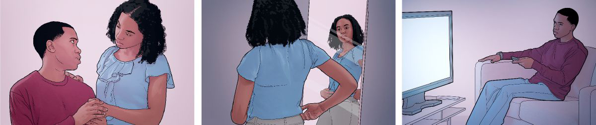 زن و شوهری به راهنمایی خدا در خصوص تفریح و سرگرمی،‏ لباس و آرایش و محبت و بخشش عمل می‌کنند