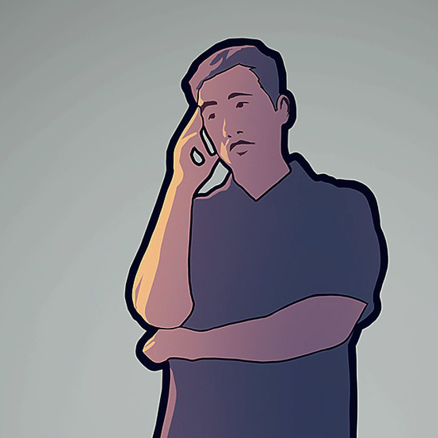 مردی در مورد پیامد بی‌وفایی‌اش فکر می‌کند