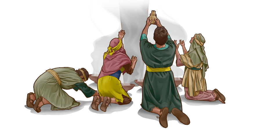 اسرائیلیان در مقابل خدایان غیر سجده می‌کنند