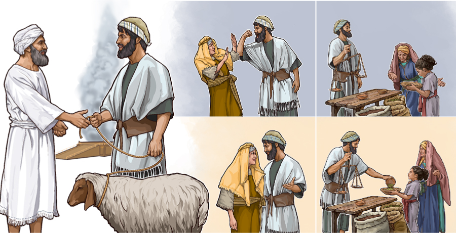 صداقت یک اسرائیلی در کار و نحوه‌ای که با زن خود برخورد می‌کند،‏ نشان می‌دهد که قربانی‌اش پذیرفته می‌شود یا نه.‏