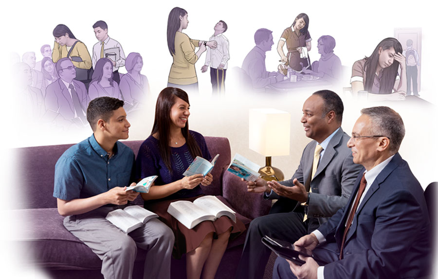 دو پير جماعت از يک خواهر و پسر نوجوانش شبانی می‌كنند