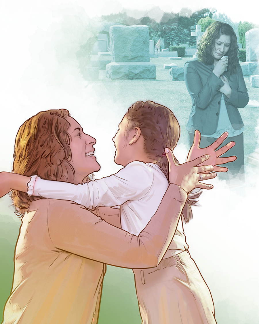 يک مادر به دليل مرگ دخترش سوگواری می‌كند و به رستاخيز او فكر می‌كند