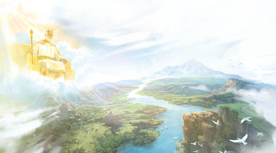 عيسای پادشاه بر زمين بهشت‌شده حكمرانی می‌كند