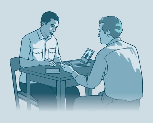 مبشری به زبان ارشاره موعظه می‌کند