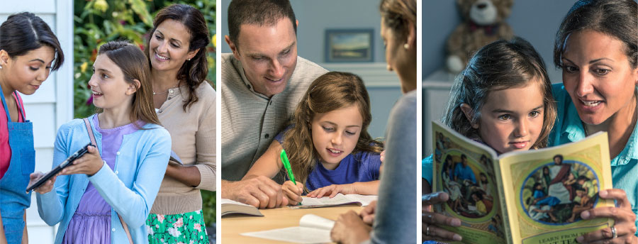 همچنان که دختری بزرگ می‌شود،‏ والدینش برای او کتاب می‌خوانند،‏ با او مطالعه می‌کنند و به خدمت موعظه می‌روند