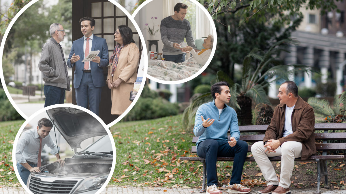 بعدها،‏ آن پیر جماعت در یک پارک با آن برادر جوان صحبت می‌کند.‏ برادر جوان او را در جریان اتفاقات آن روز می‌گذارد:‏ او برای کمک پیش خواهری مسن رفت،‏ بعد در موعظه شرکت کند و بعد از موعظه ماشینش خراب شد.‏