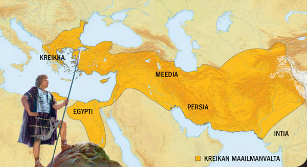 1. Aleksanteri Suuri. 2. Kreikan maailmanvalta