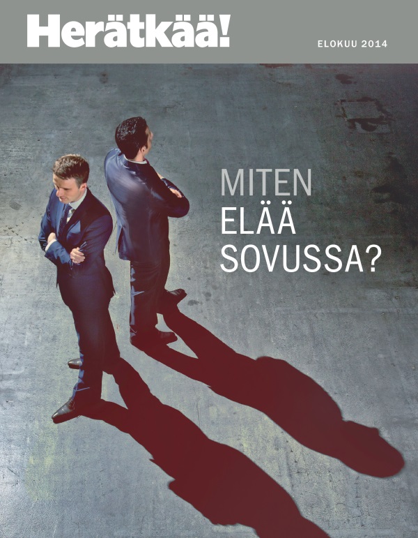 Herätkää!, 8/2014, kansi | Miten elää sovussa toisten kanssa?