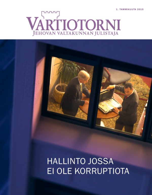 Vartiotornin 1/ 2015 kansi | Hallinto jossa ei ole korruptiota