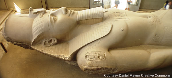Une statue datant de l’Égypte antique