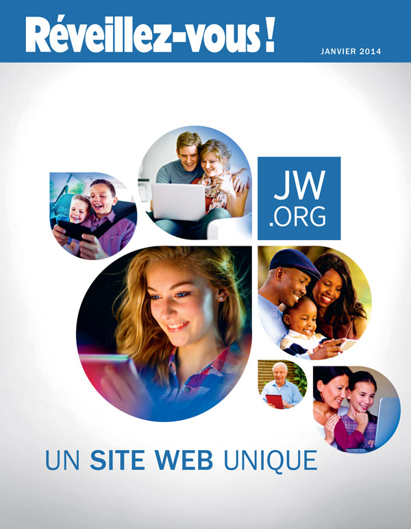 Des gens de toutes sortes, jeunes et vieux, consultent jw.org