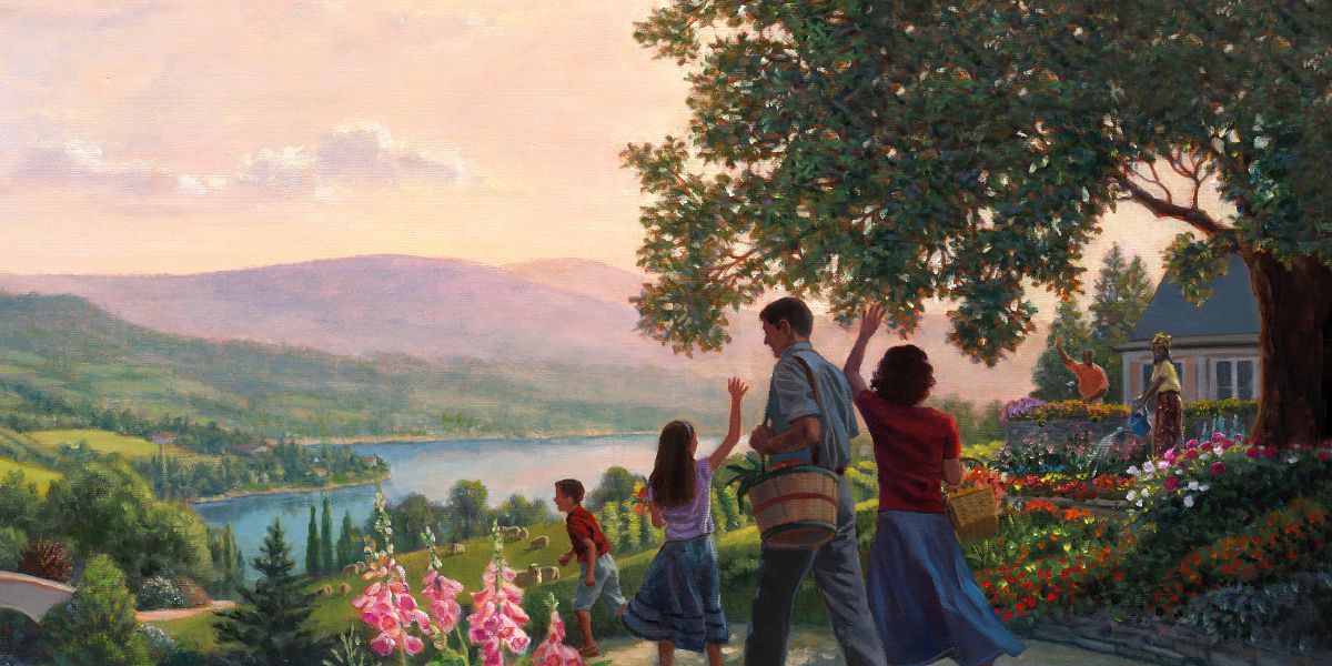 Des familles dans le paradis