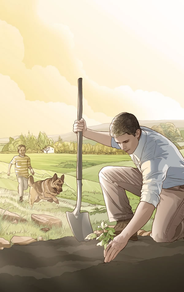 Tsɛ ko miidu tso yɛ paradeiso lɛ mli yɛ shikpɔŋ lɛ nɔ, ni ebi nuu hu miishwɛ, tamɔ bɔ ni Nyɔŋmɔ ewo shi lɛ