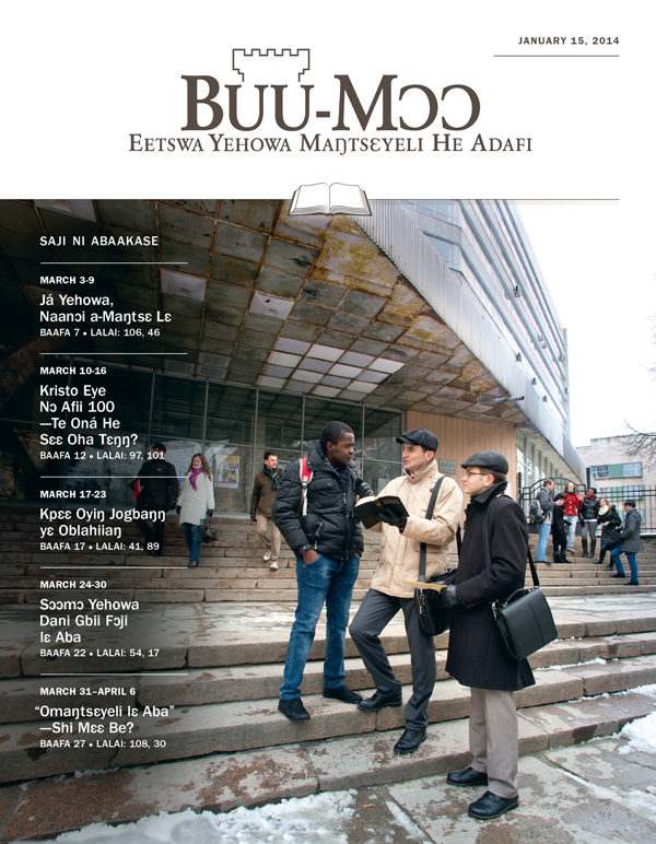 Yehowa Odasefoi kɛ mɔ ko miiwie yɛ shiɛmɔ nitsumɔ lɛ mli