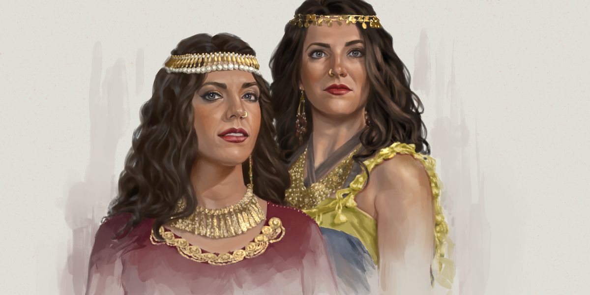 Oholá y Oholibá, las dos hermanas prostitutas.