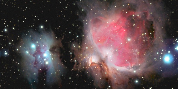 Estrelas e galaxias nunha pequena parte do universo.