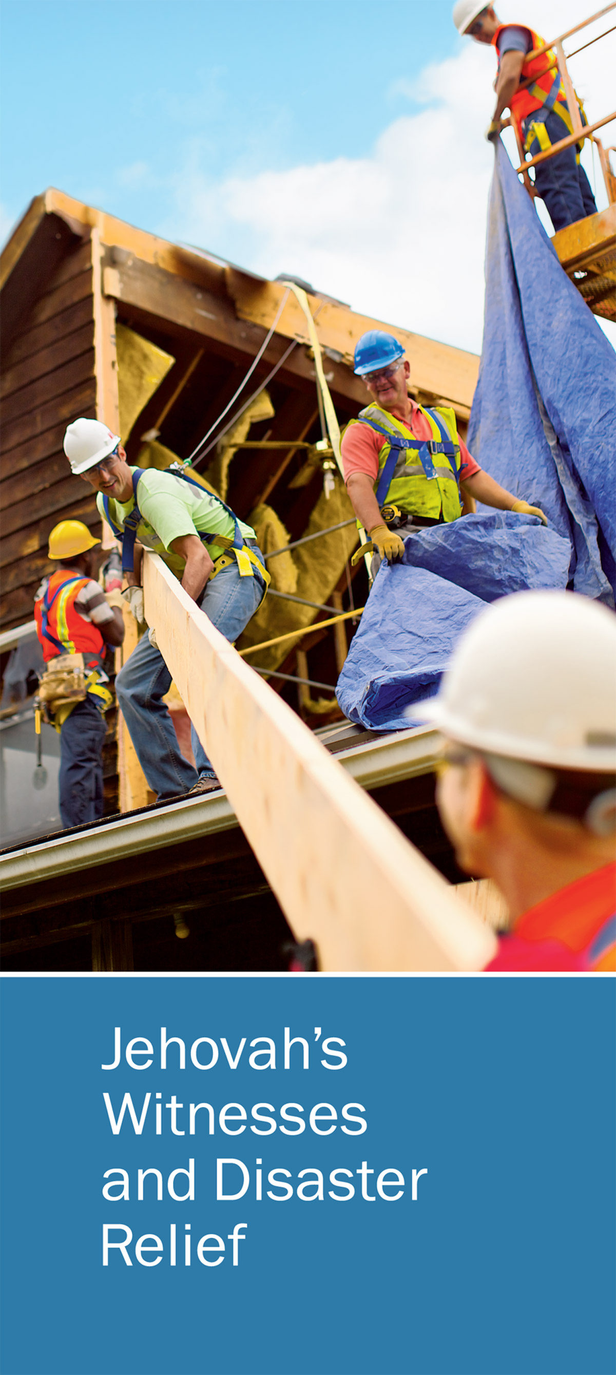 Folléto Los testigos de Jehová y las labores de socorro ape