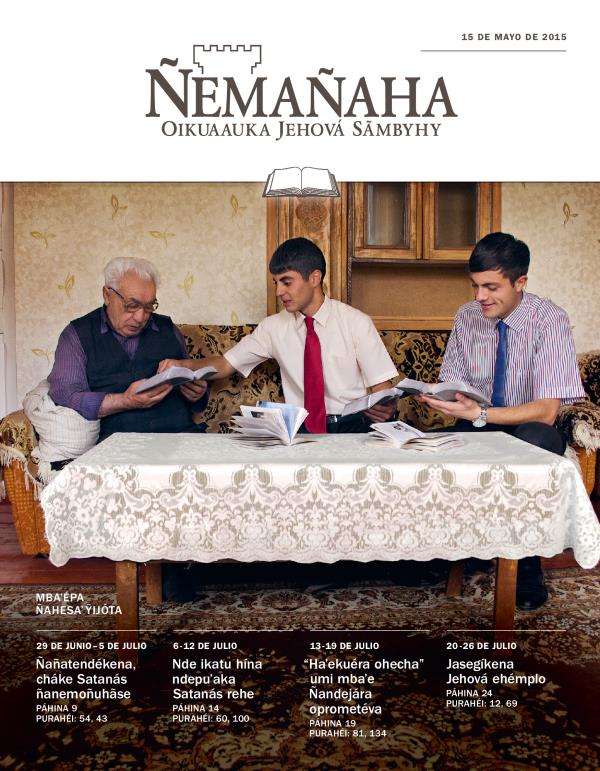 Ñemañaha ojestudiáva ape, 15 de mayo de 2015