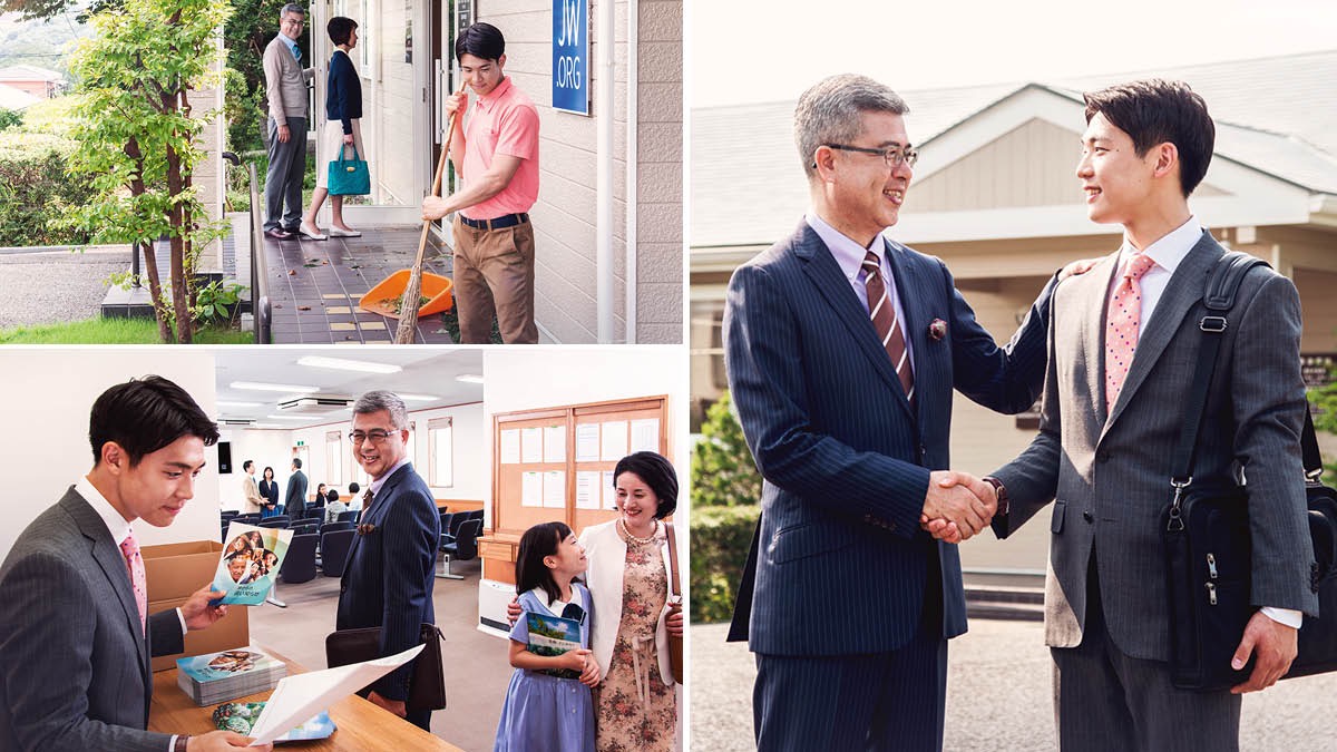 Peteĩ ansiáno ofelisita peteĩ siérvo ministeriálpe okuida haguére pe Salón del Réinore ha ombaʼapo porã haguére pe departaménto de literatúrape