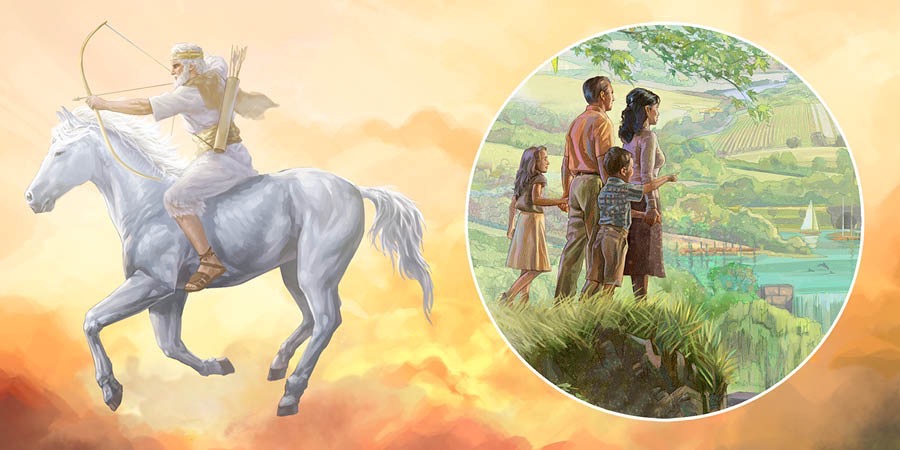 Jesús hína pe kavaju morotĩ arigua ha haʼe ipuʼaka vove iñenemigokuérare oguerúta pe paraíso