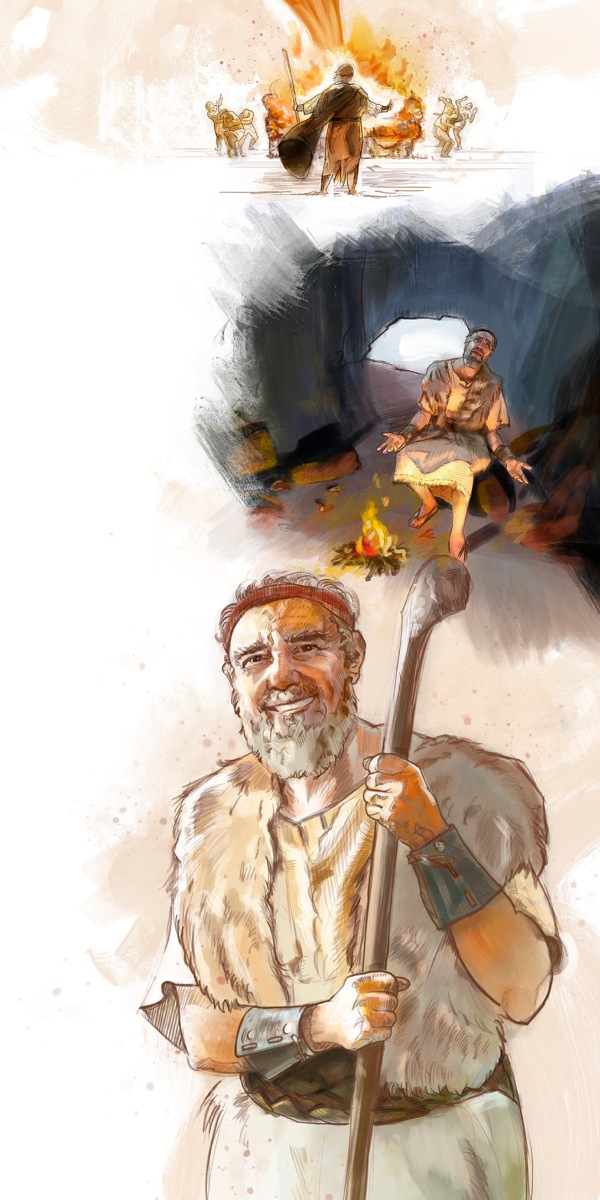 Jehová okontesta Elías ñemboʼe omboúvo tata yvágagui; Elías peteĩ itakuápe; Elías ovyʼa Jehová omokyreʼỹ rire chupe