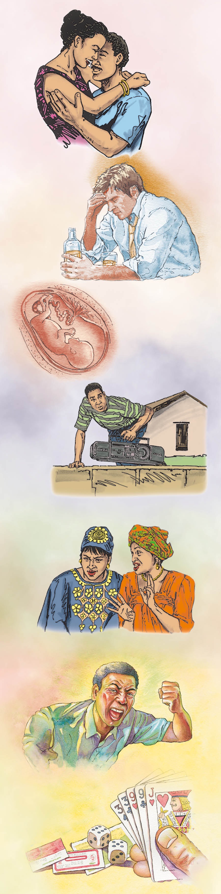 Abubuwan da Jehobah ya tsana, kamar lalata da maye da giya da zubar da ciki da sata da karya da fada, da kuma caca