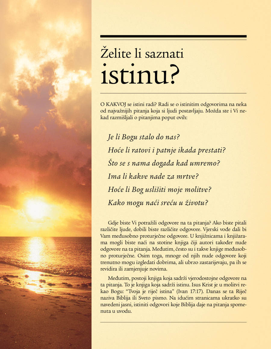 Naslovnica traktata Želite li saznati istinu?