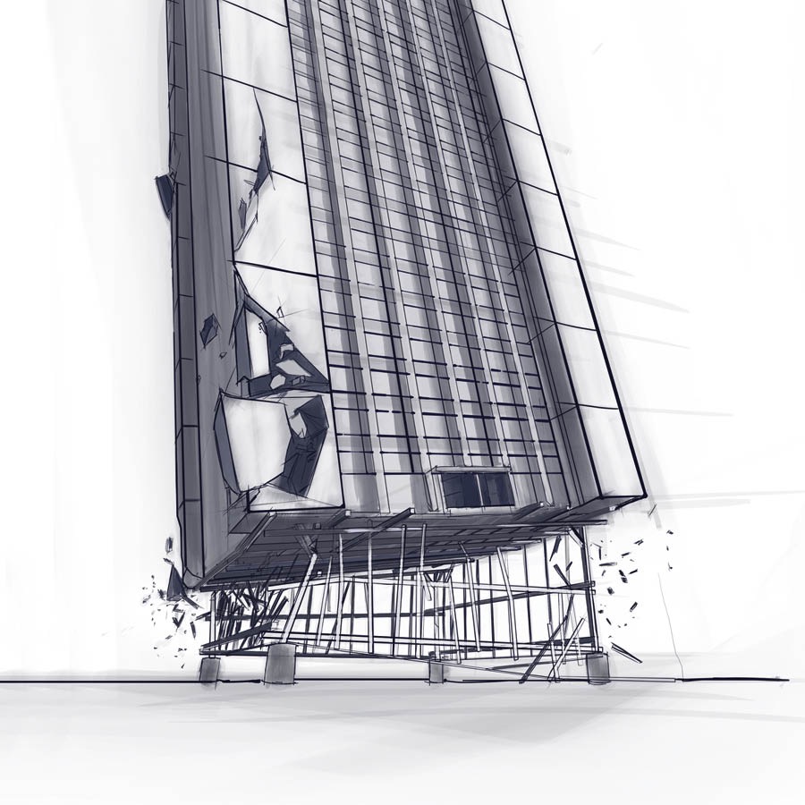 Neboder se ruši zbog slabih temelja