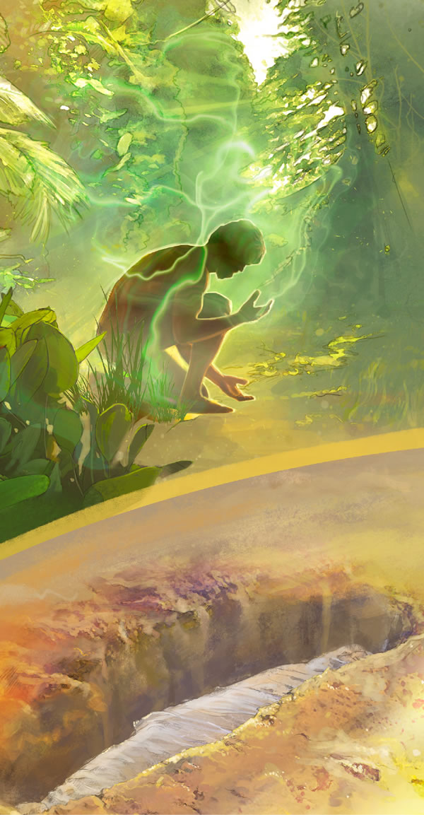 Ádám, amikor megteremtik, és miután meghalt