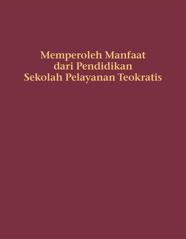 Sampul Memperoleh Manfaat dari Pendidikan Sekolah Pelayanan Teokratis