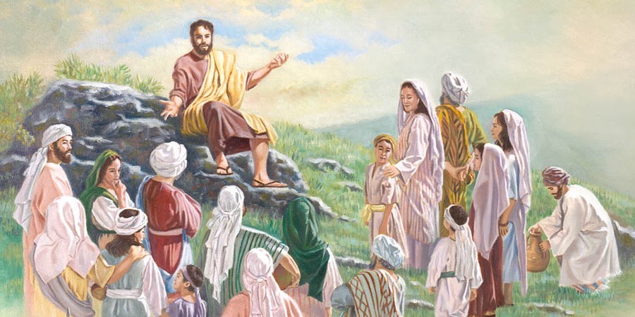 Yesus mengajar para pengikutnya