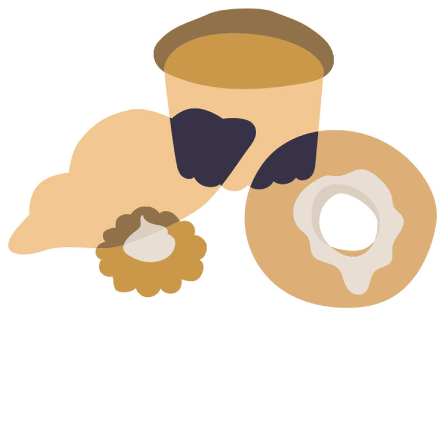 Makanan olahan dan makanan yang digoreng.