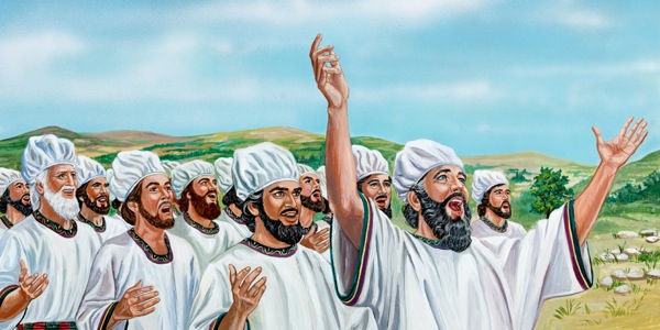 Para penyanyi di hadapan para prajurit Yosafat