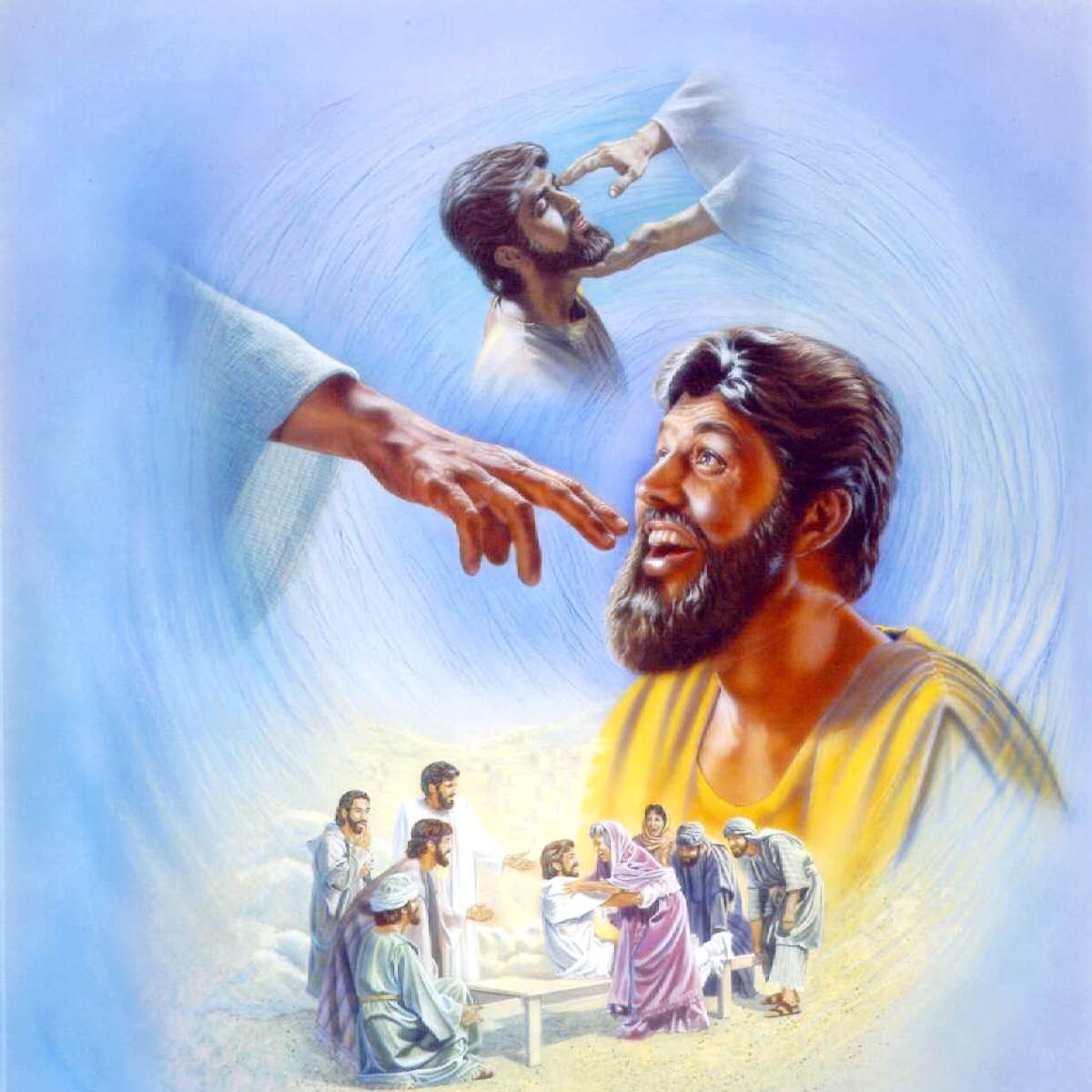 Yesus mengasihi orang-orang dengan menyembuhkan orang buta, membuat orang bisu berbicara lagi, dan membangkitkan orang mati