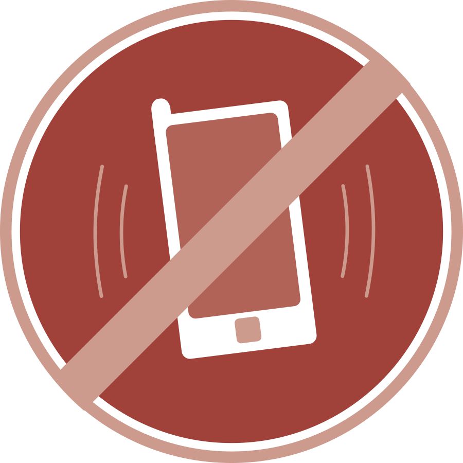 Dilarang memakai handphone