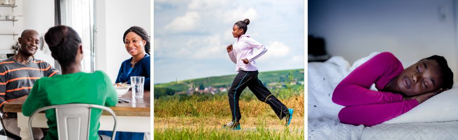 Ebe nwata nwaanyị na nne na nna ya na-eri ihe, ebe ọ na-emega ahụ́, nakwa ebe ọ na-ehi ụra