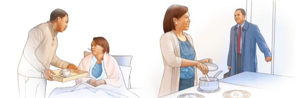 Ebe otu nwoke na-ebunye nwunye ya tii ka ọ ṅụọ; ebe otu nwoke na-alọta hụ nwunye ya ka ọ na-esi nri