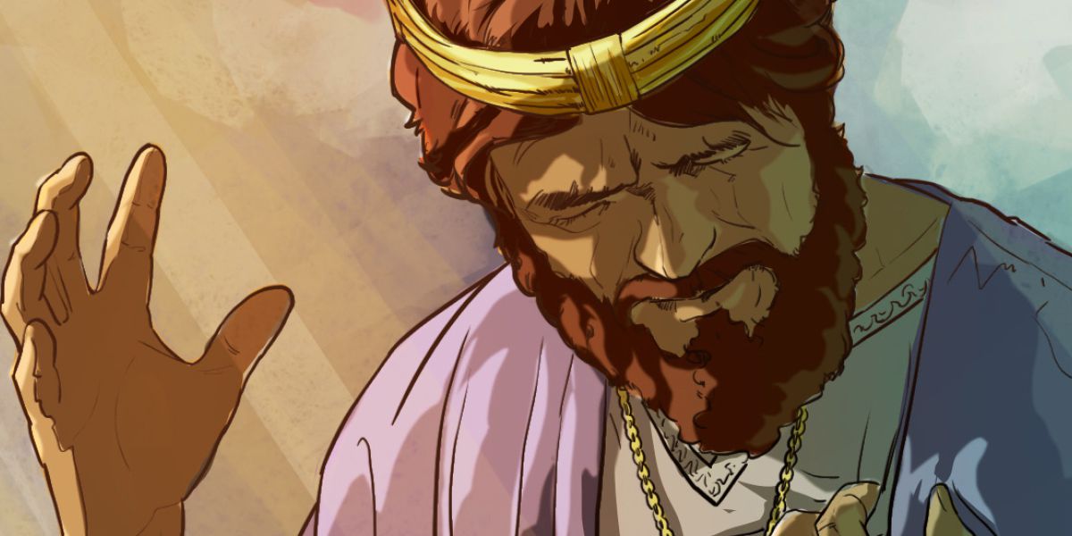 King David is distraught over his wrongdoing