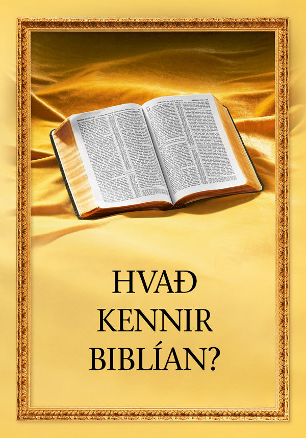 Opin biblía og bókartitillinn, „Hvað kennir Biblían?“