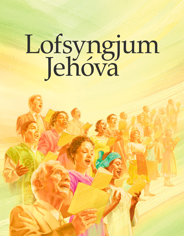 Forsíða söngbókarinnar „Lofsyngjum Jehóva“.