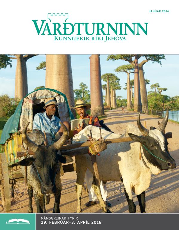 Námsútgáfa Varðturnsins janúar 2016