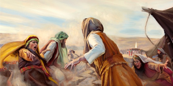 La terra si apre per inghiottire Datan, Abiram e le loro famiglie