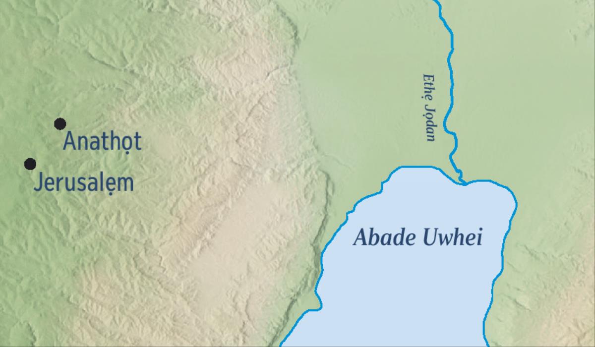 Emapo nọ u bi dhesẹ Jerusalẹm gbe Anathọt ẹwho Jerimaya