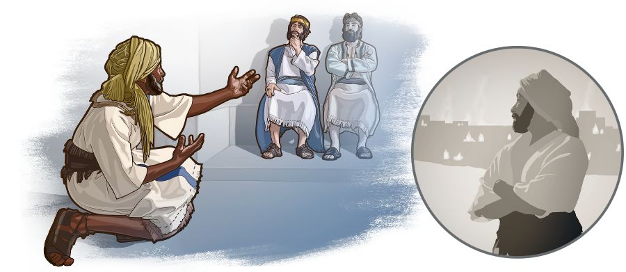 A siwi Ẹbẹdmẹlẹk evaọ okenọ a raha Jerusalẹm fikinọ ọ gbaudu nyabru Zẹdikaya ovie na