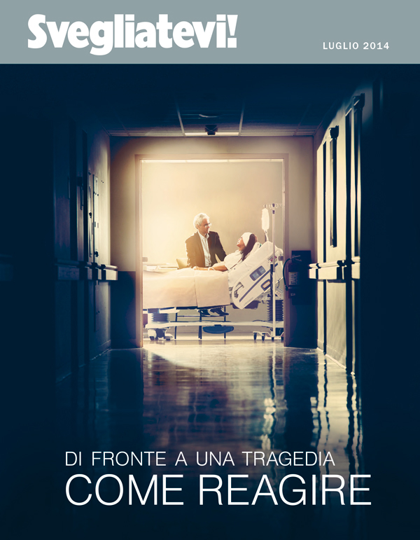 Copertina della rivista Svegliatevi!, giugno 2014: Di fronte a una tragedia: come reagire