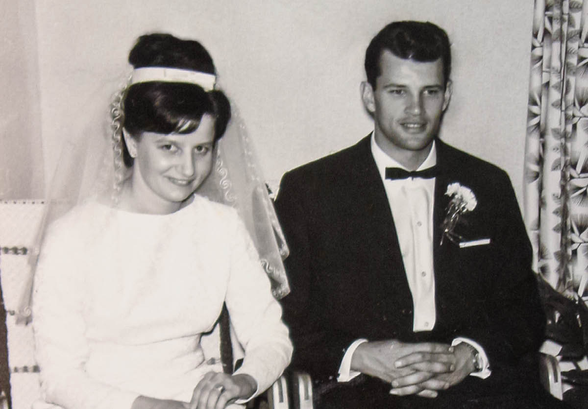 Maire e Tapani al loro matrimonio.